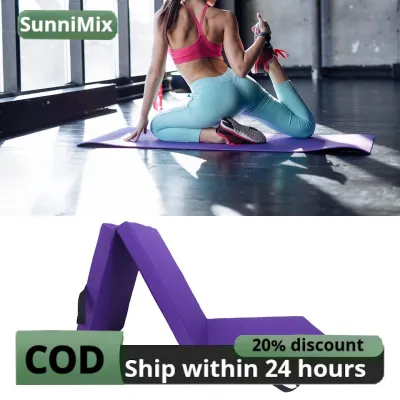 Three Fold Folding Exercise Mat Yoga Pad Cushion Multifunctional Foldable Yoga Mat for Yoga Stretching Arts