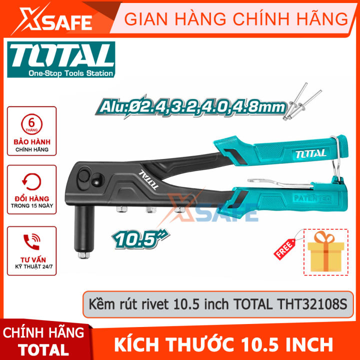 Kìm rút rivet 10,5 inch TOTAL THT32108S, chịu nhiệt, chịu lực mạ lớp ...
