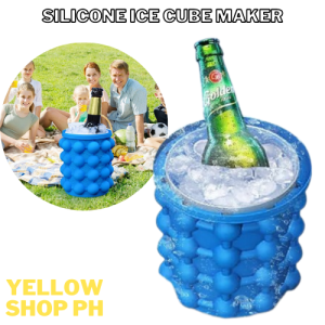 YELLOW SHOP Cool Companion: Portable Silicone Ice Cube Mold for Frozen Beverage Bliss