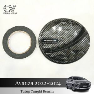 Cover Tutup Tangki Bensin Mobil Toyota Avanza 2022 - 2024 Carbon