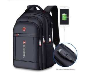 Malaysla Stock Mens Backpack Bag Outdoor Sports Travel Business Bag Large Capacity Early High School Bag Men and Women Computer Bag Beg Lelaki With USB Charging Port