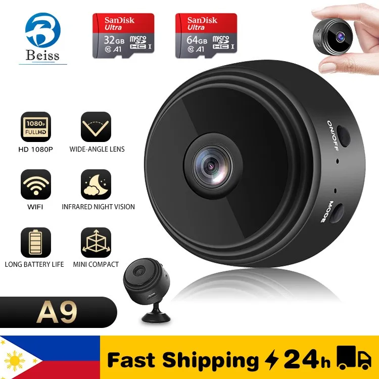 A9 Wireless Camera Mini WIFI Infrared Light Night Vision Small