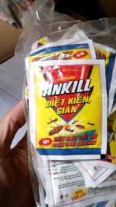 Combo 10 gói Chế phẩm Ankill phòng trừ kiến gián gói 10gr tiện lợi