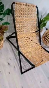 Beach chair metal/rattan beach chair/metal beach chair