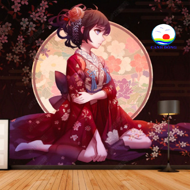 Hình nền Nền Cô Gái Với Mái Tóc đen Mặc Kimono Anime Nền, Thêm Tóc Vào ảnh  Của Tôi, Của Tôi, Cộng Background Vector để tải xuống miễn phí - Pngtree