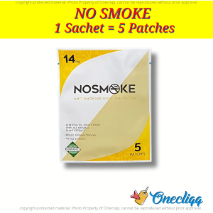 No Smoke Patch - Reduce Smoking Craving | No Side Effects & 100% All Natural | FDA Approved | 1 Box - 30 Patches