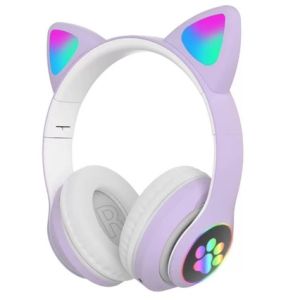 Bluetooth Headphone Wireless For Kids & Adult Adjustable Cat Ear Headset With Mic Headphones Gift