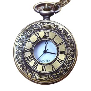 PERPE Men Vintage Quartz Fob Watches Steampunk Pocket Watch Pocket