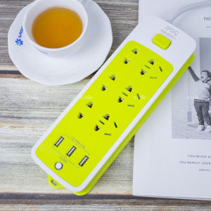Ổ cắm điện đa năng cao cấp công suất 2600W chịu nhiệt cách điện tốt dây dài 2 - 4m có cả ổ cắm usb Bảo hành 6 tháng