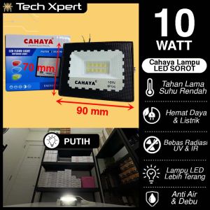 LAMPU LED SOROT / KAP SOROT /  FLOODLIGHT CAHAYA 10W 30W 50W 100W 200W SINAR PUTIH KUNING/WARM WHITE