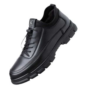DBPLO SHOES Korean Fashion For Men Leather Shoes Black Formal Shoes Casual Leather Shoes