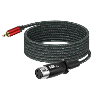High Performances XLRs RCAs Converters Cable With Triple Shielding Protections And Flexible Conduits Ideal For Amplifiers Microphones And Receivers