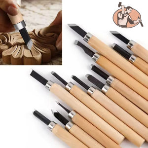 Pisau Ukir Alat Pahat Kayu Wood Carving Knife Set 10 in 1