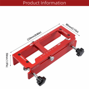 Door Hinge Jig for Door and Jamb/Frame Adjustable Mortise Width