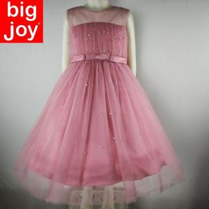 Big Joy Girls Formal Gown Naila Elegant Party Dress with Scattered Pearl For Ages 2 to 9 Years Old 564304