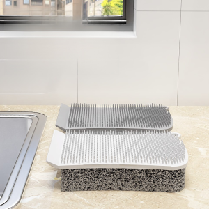 อายุการใช้งานยาวนาน แปรงห้องครัว แปรง ไม่ง่ายที่จะเปลี่ยนรูป ปลอดสารพิษและไม่เป็นอันตราย ขัด ทําความสะอาด แปรงทําความสะอาดห้องครัว ขนแปรงซิลิโคน ทนทาน