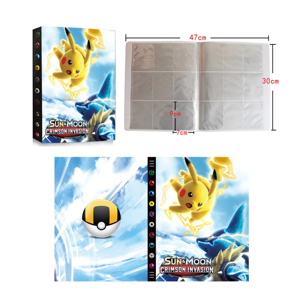 432/540 Cards Pokemon card album / Card sleeves / Toploader / Card album  432 cards /TCG /Yugioh/Digimon , Cartoon book Holder binder Sleeves, File  PVC Waterproof Hard Cover   | Lazada