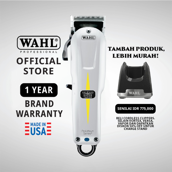 Wahl Super Taper Cordless Hair Clipper - Alat Cukur Rambut Profesional, Alat Cukur Rambut, Mesin Potong Rambut