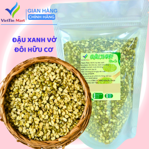 Đậu Xanh Vỡ Đôi Còn Vỏ Viettin Mart 500Gr