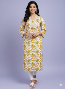 DEBAYU Cotton Straight Kurti Top Ethnic Wear Size S to XXL Malaysia