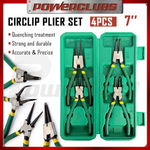4pcs Multi-Function Snap Ring Pliers Multi-Tool Multi-Crimp Tool Inner And Outer Ring Remover Circlip Pliers Circlip Combination Fixed Installation Clip Tool