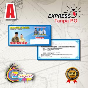 (50PCS) Undangan Pernikahan Teropan / Gunungan