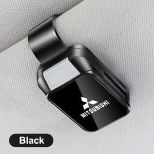 Multifunction ABS Universal Car Sun Visor Eye Glasses Clip Sunglasses Ticket Card Holder Case Organizer Storage For Mitsubishi Xpander Mirage G4 Pajero Montero Outlander Sport Xforce ASX Triton Strada Attrage Lancer