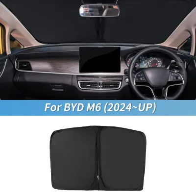 [HuiLin.] Custom Sunshade for BYD M6 EV 2024 2025 Front Windshield Blind Window Curtain Sun Shades Visor