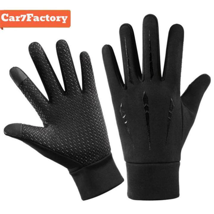 Winter Gloves Anti-slip Bicycle Warm Mittens TouchScreen Fleece Cold ...