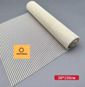 KW SHOP 30*150cm Kitchen Table Mesh Mat Anti Slip Grid Mat Multi Purpose Non-slip Cabinet Mat