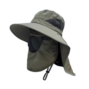 Outdoor Fishing Sun Hat with Neck & Face Cover – UV Protection Breathable Cap for Men & Women Hiking Camping