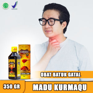 Obat Batuk Gatal Tenggorokan / Obat Flu / Obat Pilek Dewasa / Obat Batuk Berdahak / Madu Gurah Flu Batuk / Gurah Lendir Dahak / Kurmaqu Madu Plus Kurma Asli