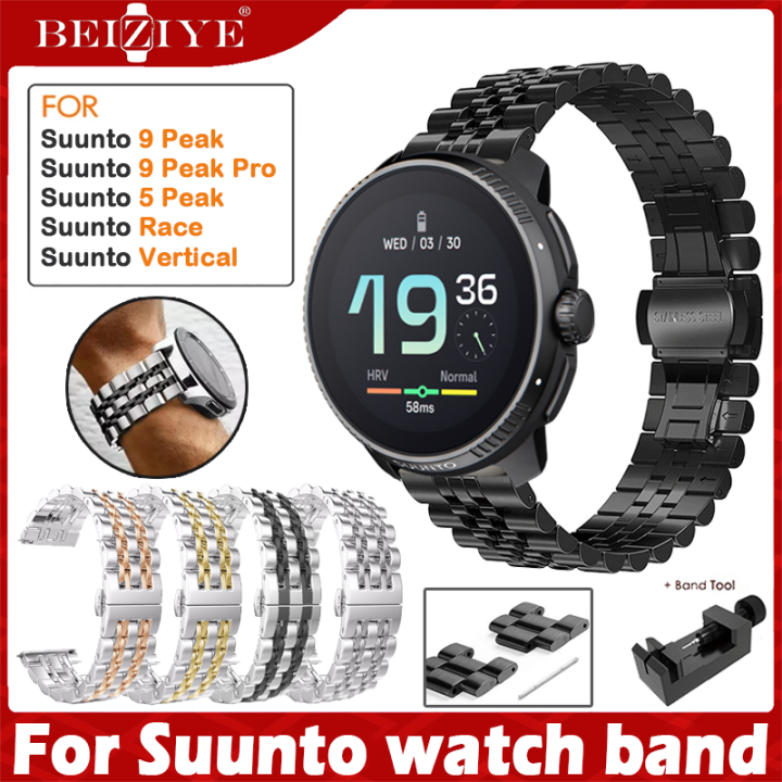 22mm Stainless Steel Watch Band For Suunto Peak Peak Pro