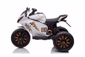 Professional Kids Ride-On Motorcycle Toy for Toddlers 2-8 - Large Electric Motor Trike Bike w/ Music Songs Flashing LED Wheels Educational Function Push Start Suzuki Hayabusa Inspired Design Gift