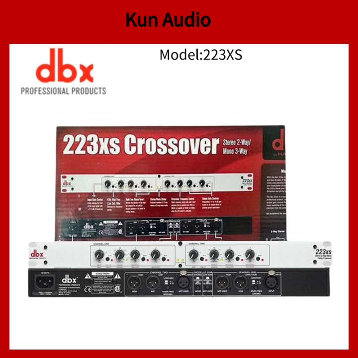 DBX 223XL/223XS silver stereo 2-channel/mono 3-channel crossover for ...