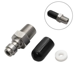 Unnicoco 1PCS Male Connector 8mm Male Thread Quick Connect Valve Pcp Filling With Valve M10x1 1/8npt 1/8bspp
