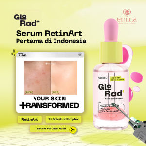 Emina Glo Rad RetinArt Serum - Serum Wajah Glowing Mencerahkan Memudarkan Bekas Jerawat GloRad