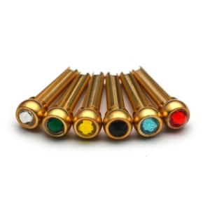 Guitar Pegs Set Guitar Bridge Pins Guitar String Pin for Enhancing Sound Stability Suitable for Standard Guitars