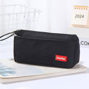 Tas Kotak Pensil Zipper Portabel Tempat Alat Tulis Kapasitas Besar