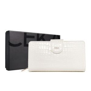 [Dompet Baru] CEKA PRO Dompet Wanita Panjang Serbaguna Tas Dompet HP Kulit Croco Dompet Besar Cewek - Solara Long Wallet