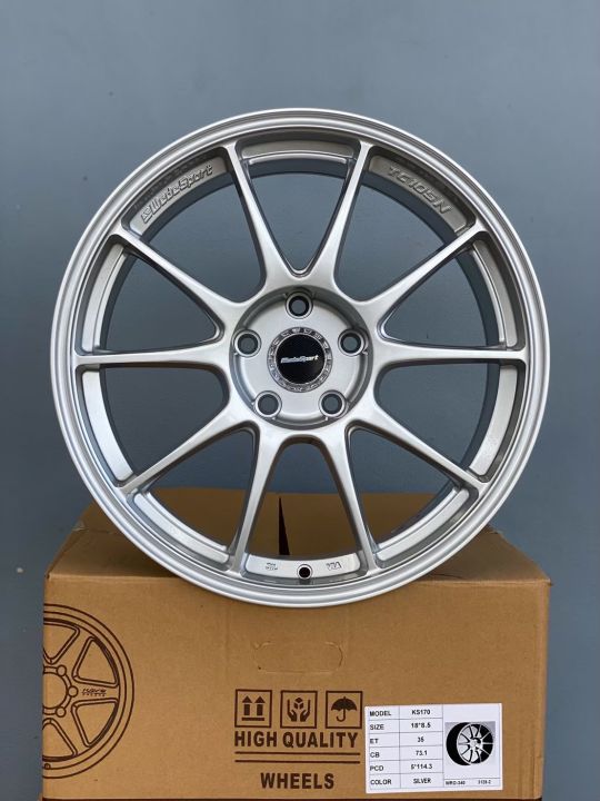 ล้อแม็กใหม่ - TC105 ขอบ18 - สี SILVER ( 18 x 5รู114 ) หน้ากว้าง 8.5 X 8 ...