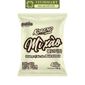 [GÓI LẺ] - PALDO - Mì Koreno Jumbo 9 vị: Bò cay Kim chi Gà Hải sản cay Tôm Nấm Lẩu thái chua cay Bò xào Bulgogi Chua cay (100g/gói)
