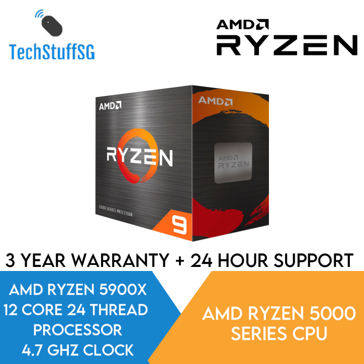 AMD Ryzen 9 5900X Desktop Processors 12 Cores. 24 Threads 3.7GHz (4.8 ...