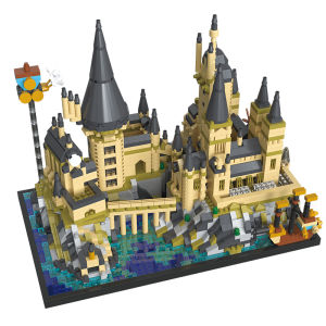 Mainan Bricks Harry Potter Hogwarts Model 2743Pcs Hogwarts School of Witchcraft and Wizardry 3D Puzzle Mainan Balok