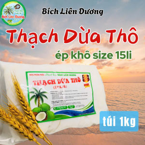 COMBO 7KG THẠCH DỪA THÔ ÉP KHÔ SIZE 15LI TẶNG KÈM HƯƠNG_LOẠI TÚI 1KG