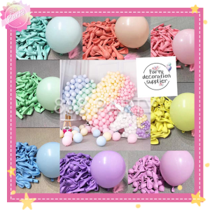 888party 10inch (10pcs) Pastel Macaroon Balloons Birthday Decorations Party Supplies Balloons