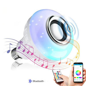 [BÁN CHẠY] Loa Bluetooth Không Dây Có Đèn LED E27 7W Cảm Biến Theo Nhạc Bảo Hành 12 Tháng