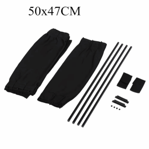 CRUSHES Foldable Car Sunshade Curtain UV Protection Black Auto Sun Visor Universal Car Window Blinds Auto Accessories