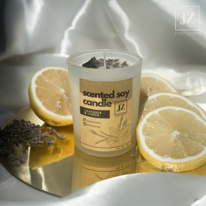 Lavender & Lemon Handcrafted Scented Soy Candle | JZ PERFUMERY