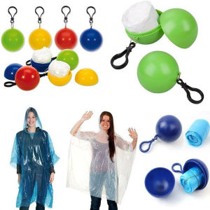 ￥Portable Raincoat Ball Raincoat Emergency Raincoat Keychain
